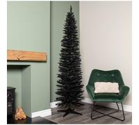 Samuel Alexander 7ft (2.1m) Black Pencil Pine Artificial Christmas Tree with 401 Tips