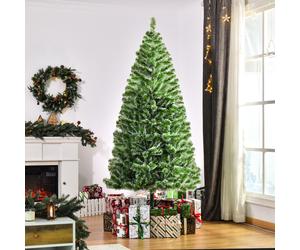 (7ft / 210cm) Homcom Christmas Tree Artificial Xmas with Metal Stand