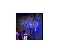 (7FT 400 LED, Blue) Outdoor Pre-Lit Cherry Blossom Christmas Tree
