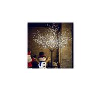 (7FT 400 LED, Mixed White) Outdoor Pre-Lit Cherry Blossom Christmas Tree