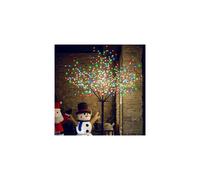 (7FT 400 LED, Multicolour) Outdoor Pre-Lit Cherry Blossom Christmas Tree