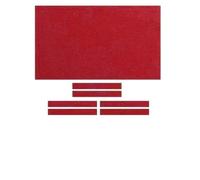 7ft/8ft/9ft Billiards Pool Tablecloth with Cushion Strips Snooker Cloth Felt Billiard Table Cover Snooker Cloth Felt Set for Home, Clubs, Bars(7ft Red)