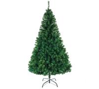 7ft Christmas Tree, Artificial Xmas Christmas Tree with 1100 Tips, Solid Metal Legs, Christmas Decorations for Indoor Outdoor 2.1m