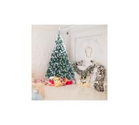 7FT Christmas Tree Snow Flocked Artificial Tree with Metal Stand(870 Tips)