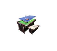 7Ft Green Pool Table Billiard + Air Hockey + Tennis Table + Cover plan for table