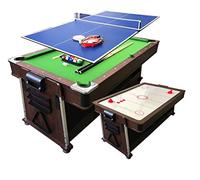7Ft Green Pool Table Billiard + Air Hockey + Tennis Table + Cover plan for table