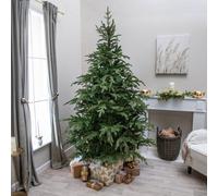 7Ft Highclere Artificial Wide Green Spruce Christmas Tree