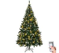 7Ft Led Christmas Tree Bushy Xmas Tree Snow Tips 1100 Branches With Control