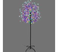 NETTA 7FT LED Cherry Blossom Tree, Pre-Lit 350 Lights, Auto-Off Timer and 8 Lighting Modes, 3M Power Cable, Suitable for Indoor and Outdoor Use - Multi-Colour