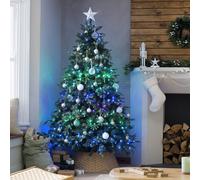7ft Pre-Lit Colour Changing Twinkly Natural Look Christmas Tree