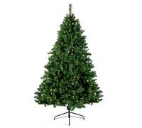 7ft Pre Lit Indoor Outdoor Oregon Pine PVC Christmas tree Multi-Action Warm White LEDs