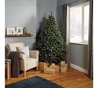 Xmas Premier 7ft 210cm Snow Tipped Green Mountain Pine Xmas tree