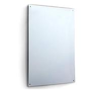 7Ft X 3Ft 213 X 91cm Large Safety Backed Mirror Glass With 6 Holes Home Gym Dance Studio Etc