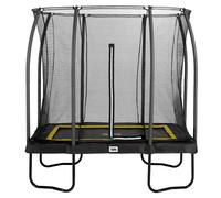 7ft x 5ft Salta Black Rectangular Comfort Edition Trampoline with Enclosure