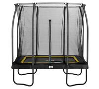 7ft x 5ft Salta Black Rectangular Comfort Edition Trampoline with Enclosure