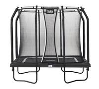 7ft x 5ft Salta Black Rectangular Premium Trampoline with Enclosure