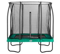 7ft x 5ft Salta Green Rectangular Comfort Edition Trampoline with Enclosure