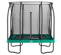 7ft x 5ft Salta Green Rectangular Comfort Edition Trampoline with Enclosure