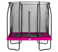 7ft x 5ft Salta Pink Rectangular Comfort Edition Trampoline with Enclosure