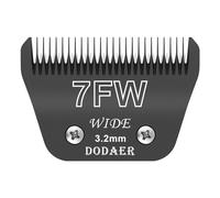 7FW Wide Blades for Dog Grooming,Compatible with Andis,Oster A5,Wahl km10 Clippers,Cutting Length 1/8",Black