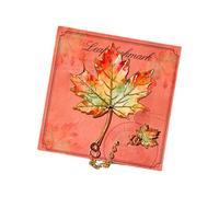 7g Artistic Plant Themed Metal Page Marker, Maple, I