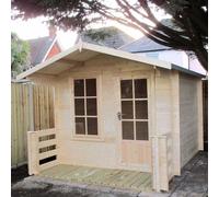 Shire Maulden With Ver 7X7 19mm Summer House Log Cabin