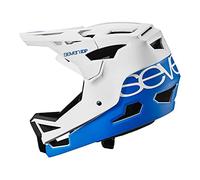 7iDP Project 23 ABS Full Face Enduro DH Cycle Helmet 2022 (Blue/White M)