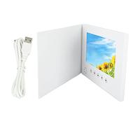 7in Digital Video Greeting Card, Wedding Video Book, IPS Display, Rechargeable Battery - High Resolution 720P Playback, Portable Design, Perfect for Special Occasions