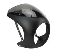 7in Motorcycle Headlight, Fairing Smooth Aging 7inch Motorcycle Fairing Resistant Universal Fit for Round Headlights Motorbike Matte Black Accessory (Matte Black)