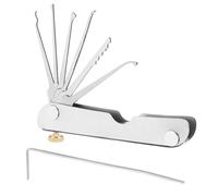 7in1 Lock Picking Kit Portable Folding Tool, Portable Folding Quick Opener Lockpick Tool, Jackknife Locksmith Repairing Tools Quick Openers for Beginers and Pro Locksmiths