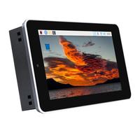 7inch Capacitive Touch Screen All-In-One Kit Compatible with Raspberry Pi CM4 800 × 480 pixels Resolution Along With Toughened Glass Panel More Safe To Use with 5MP Camera Aluminum Case