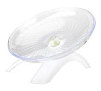 7Inch Hamster Wheel Silent Non-Slip Flying Saucer Exercise Spinner for Dwarf Hamsters Gerbil Small Animals White
