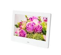 7inch HD LED Digital Photo Frame Electronic Photo Album Support USB/MMC/SD/MS Card 800 * 480 Desktop Electronic Album For Friends Easy Share(White)