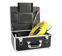 7inch LCD Drain Video Camera, 20m/30m/40m/50m Pipe Inspection Camera with DVR Function, φ23mm Probe, IP68 Waterproof, 8-10 h Battery Life, for Floors, Walls, Attics, Sewers(30m)