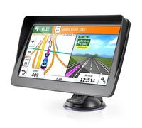 7Inch Sat Nav for Cars & Trucks HD touch screen with UK & Europe maps, HGV routes, lifetime updates, postcode search, speed camera alerts, voice guidance, and POI support for safer, easier navigation