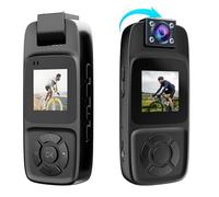 7JI 4K HD Body Camera Video Recorder with 180° Rotation Lens and WiFi for Real-Time Viewing, 128GB Memory, and Infrared Night Vision Cam, Ideal for Outdoor Security, Law Enforcement, Travel.(4K-128G)