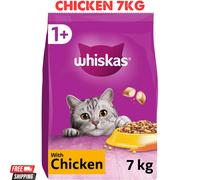 WHISKAS Adult Dry Cat Food 7kg with Chicken
