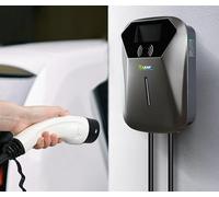 7kW EV Charger | 7.4kW Type 2 Tethered Home EV Charger | 3 Year Warranty | Smart WiFi App & RFID | Scheduled Charging | Built-in PEN Fault Protection | 32A Single Phase | Wall Mounted | Grey