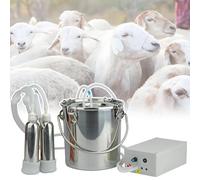 7L/14L Portable Automatic Livestock Milking Equipment, Efficient Pulsation + Auto-Off Function, Stainless Steel Pulsating Milking Vacuum Pump, for Dairy Cow Sheep,7L,Sheep