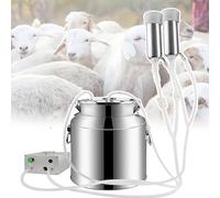 7L/14L Portable Automatic Livestock Milking Equipment, Efficient Pulsation + Auto-Off Function, Stainless Steel Pulsating Milking Vacuum Pump, for Dairy Cow Sheep,14L,Sheep