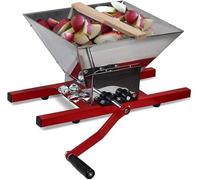 7L Fruit Crusher Apple Wine Crusher 7 Litre Fruit Crusher Manual Cider Grinder (Stainless Steel)