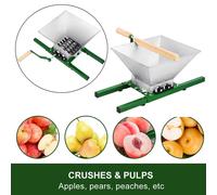 7L Manual Fruit Crusher Pulper Apple Scratter Cider Wine Shredder Portable