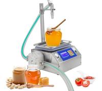 7L/min Automatic Honey Filling Machine - Liquid & Paste Bottling, 0.04-22.05Lbs Capacity, Viscous Liquid & Chocolate Sauce Plastic Pump, Efficient Weight Control
