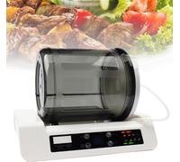 7L Vacuum Meat Tumbler Marinator, Electric Commercial Tumbling Machine for Chicken Burger Bacon Vegetable, Negative Pressure Rolling Marinade System with 10H Timer for Home Restaurant Use