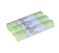 7L x 150 Tie Handle Compostable Kitchen Caddy Liners - Food Waste Bin Liners - EN 13432 - 7 litre Bags