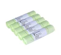 7L x 250 Tie Handle Compostable Kitchen Caddy Liners - Food Waste Bin Liners - EN 13432-7 litre Bags