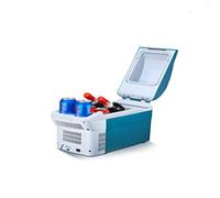 7LiuYueFei6 8.5 L Blue Mini Fridge/Portable Car Cooler, Compact Insulin Medical Freezer, Hot And Cold, Suitable For Party/Festival 12v/220v