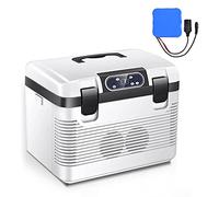 7LiuYueFei6 Portable Car Refrigerator for Insulin Medicine Vaccine Storage 12/19L Mini Fridge Cooler Freezer Drug Insulin Vaccine Refrigerator Warmer Car Home Travel (With Battery 19L)