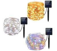 7M/12M/22M/32M LED Solar String Fairy Lights 1Pcs(White,7m 50LED)