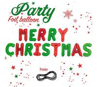 7M 16" Merry Christmas Foil Inflatable Helium Balloons for Parties